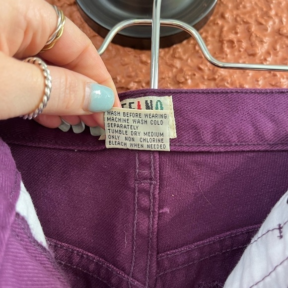 Vintage Women’s Stefano International Jeans- Purple Size 10 Mom Jeans - Picture 6 of 6